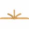 Ekena Millwork Redmond Rough Sawn Timber Gable Bracket, Western Red Cedar, 96"W x 44"H x 4"D x 4"F, 11/12 Pitch GBW096X44X0404RED00RWR - alternate 2
